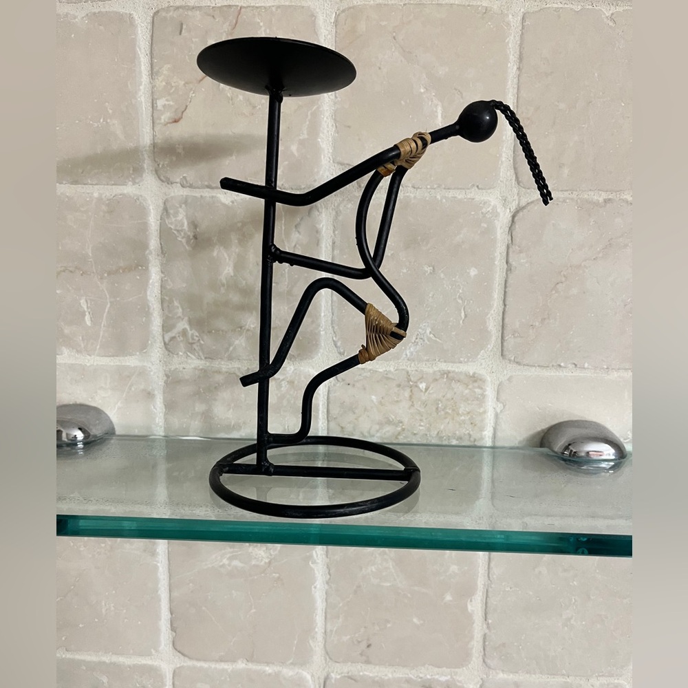 Black Metal Candle Holder